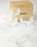Neiman Marcus Cut Coupe Glass, Set of 4