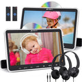 Pumpkin 10.1?dual Headrest DVD Players for Car with Headphones, 2 Mount Brackets HDMI Input Region Free Last Memory